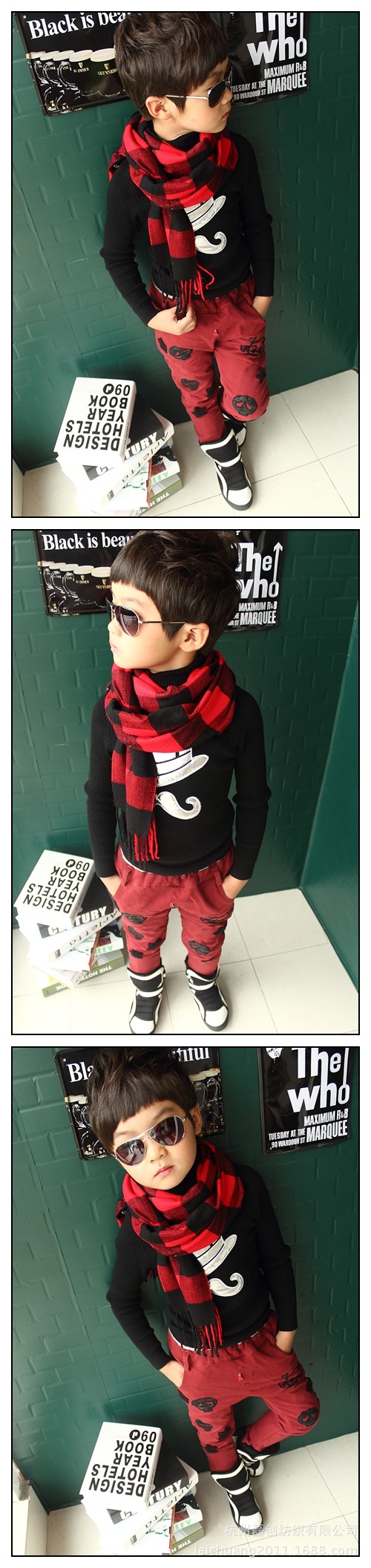 Foulard enfant en cachemire - Ref 2136277 Image 12