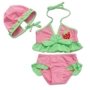 Golden Fruit Yiyi Kids Bikini Ba mảnh cho trẻ em Bộ đồ bơi chia mũ bơi Bộ đồ bơi cho bé gái đồ bơi trẻ em nữ