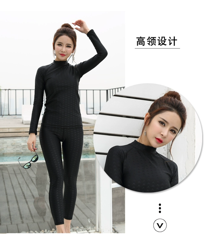 Sakura Sakura trousers quần dài tay chia áo tắm mùa xuân nóng bỏng áo tắm cho người lớn tắm nắng phù hợp với đồ bơi