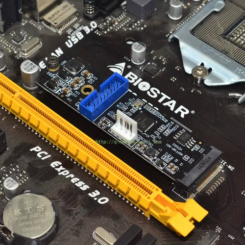 M.2 ngff к USB3.0 Фронта 19 -пин -карта 2 Расширенная карта до малого 4PIN, чтобы забрать электричество