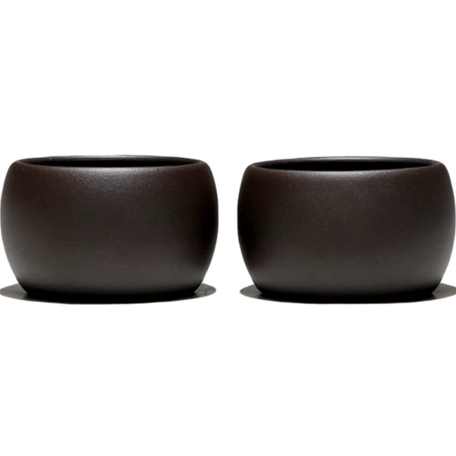 [Чанг Тао] Yixing Полная ручная работа Zisha Cup Cup Cup Original Mine Black Mud Drum Cup 70 куб.