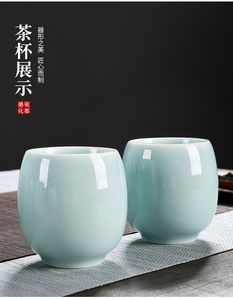 Beauty cabinet celadon girder pot a pot of six cups of high - capacity kung fu tea set suit household teapot teacup belt filter