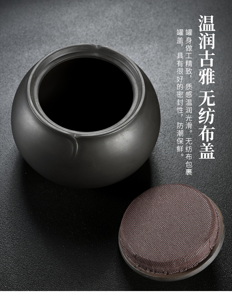 The cabinet household caddy fixings tea caddy fixings boxes of pu 'er tea cake as cans ceramic seal pot store tea POTS and POTS
