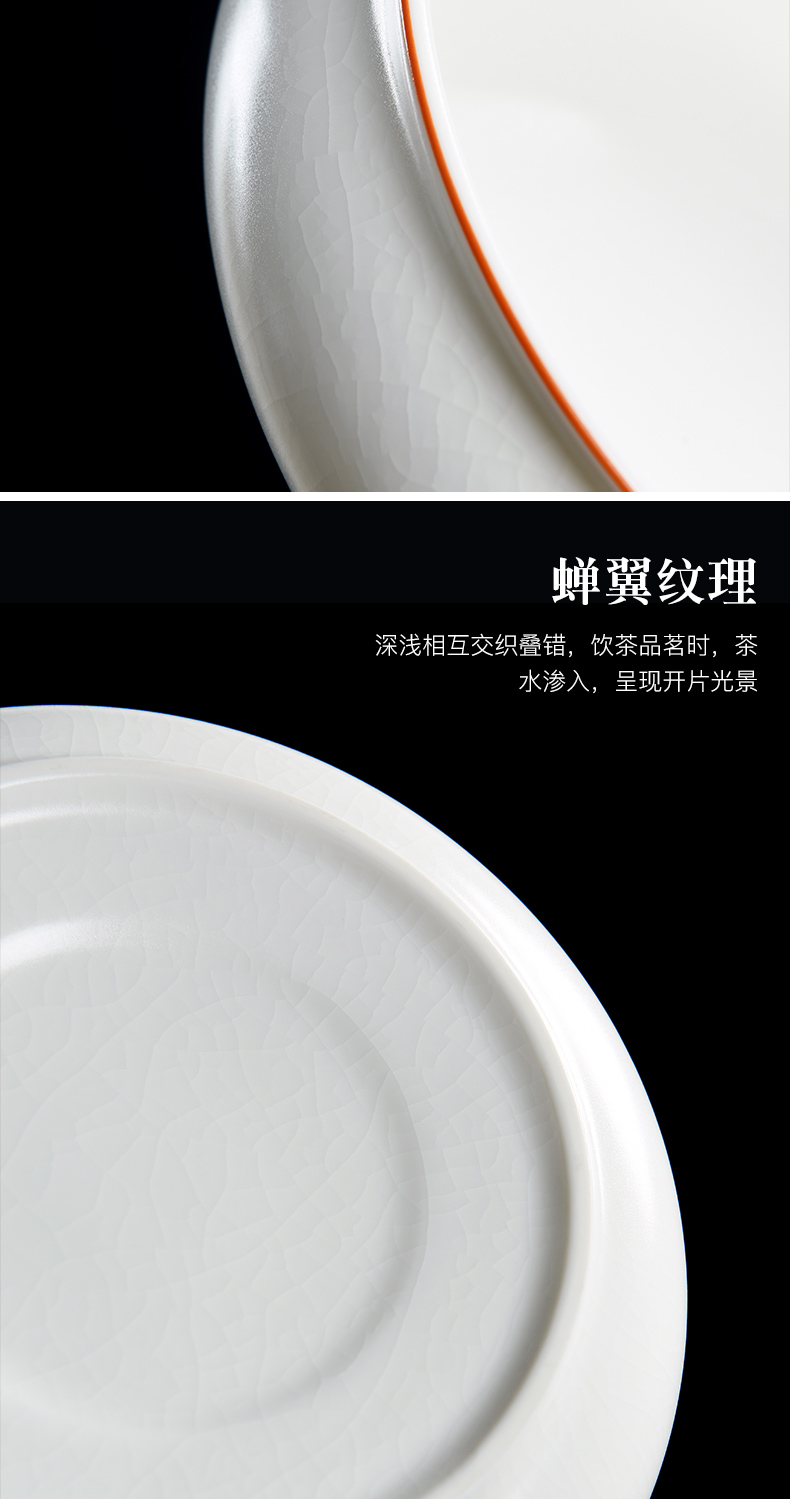 Beauty cabinet large tea to wash every open the slice your up porcelain kung fu tea set ceramic bowl with the writing brush washer wash cup tea taking with zero