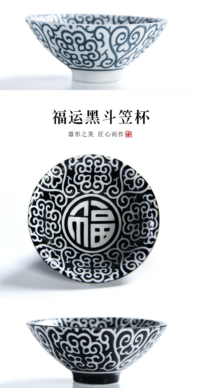 Meige hướng dẫn sử dụng kung fu bộ trà tách trà đơn giản cốc chủ cốc lớn xô lớn bát kiểu Nhật trà ấm trà thủy tinh