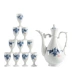 Meige Blue and White Gốm High Wine Glass Wine Wine Wine Wine Set Set Bán buôn hộ gia đình Trung Quốc - Rượu vang Rượu vang