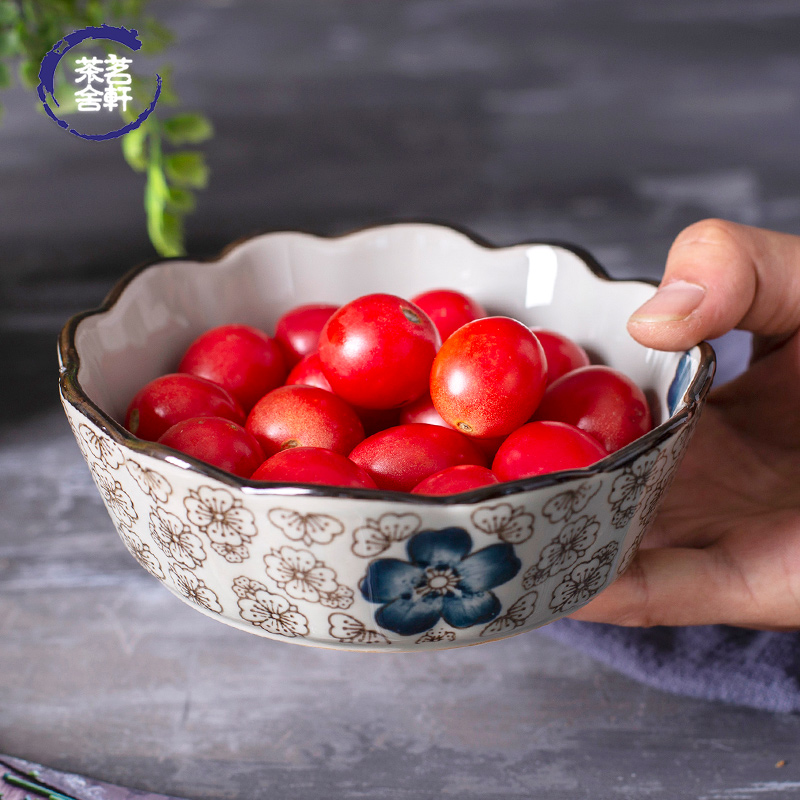 Japanese household ceramics tableware fine fruit salad bowl creative web celebrity for his job good move dessert bowls