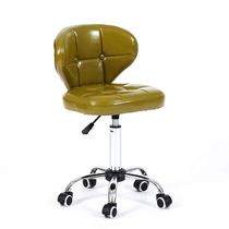 Small computer chair without lifting household pulley swivel chair Mini office Student desk chair stool armrest backrest