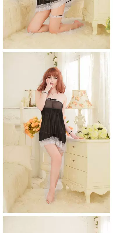 Ai Canna khiêu dâm đồ lót cám dỗ phù hợp trong suốt ren nữ bọc ngực quan điểm váy ngủ gợi cảm đầm mặc nhà thoải mái