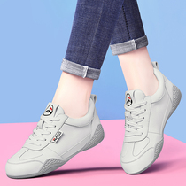 Genuine Leather Small White Shoes Woman Spring Autumn Season 2022 New Soft Bottom Mesh Red Board Shoes Travel Shoes Sport Breathable Casual Shoes