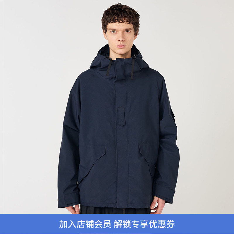 Nanamica 2L Nylon Gore-Tex Men's and Women's Double-Layer Gore-Tex Cruiser Hooded Jacket