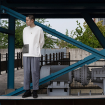 SPOT PRIMEE LOOSE L S TEE CORDURA POCKET LOOSE COLOR MATCHING POCKET LONG-SLEEVED T-SHIRT