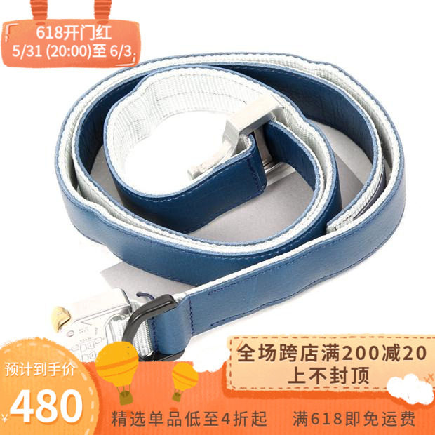 Japan Functional Wind Brand POLIQUANT LEATHER BELT LEATHER NYLON SPLICING BELT