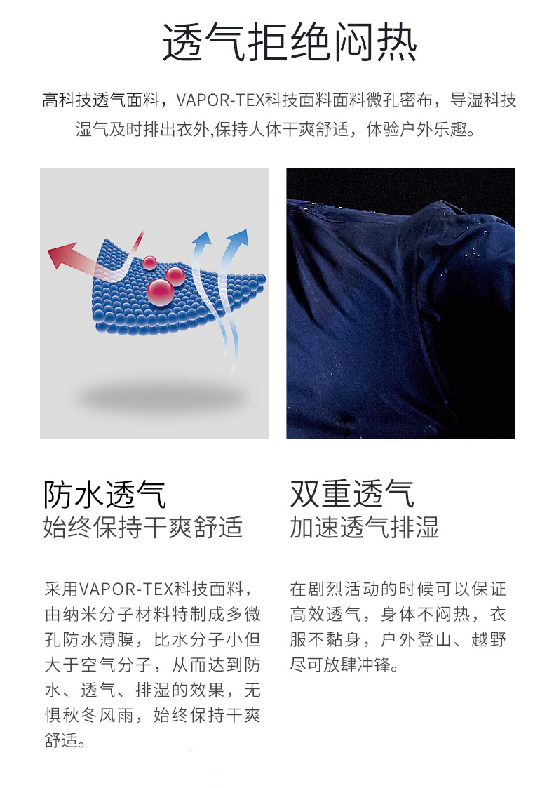 图途 阿珂姆 防风防雨防寒 男女 三合一冲锋衣 可抗大雨 图10