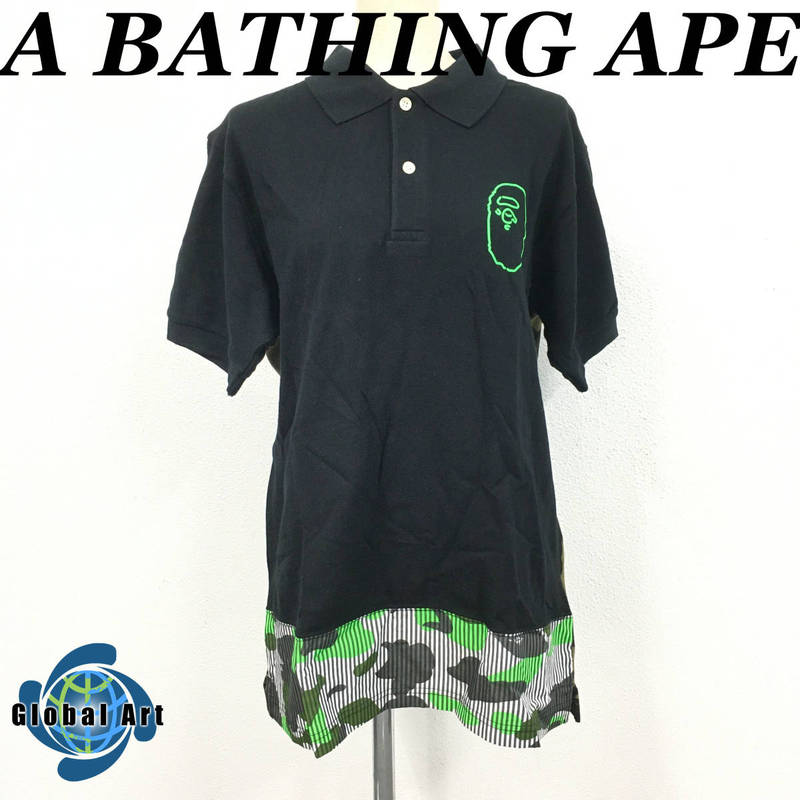 Bape Polo Shirt Size m Bape Polo Shirt Size m