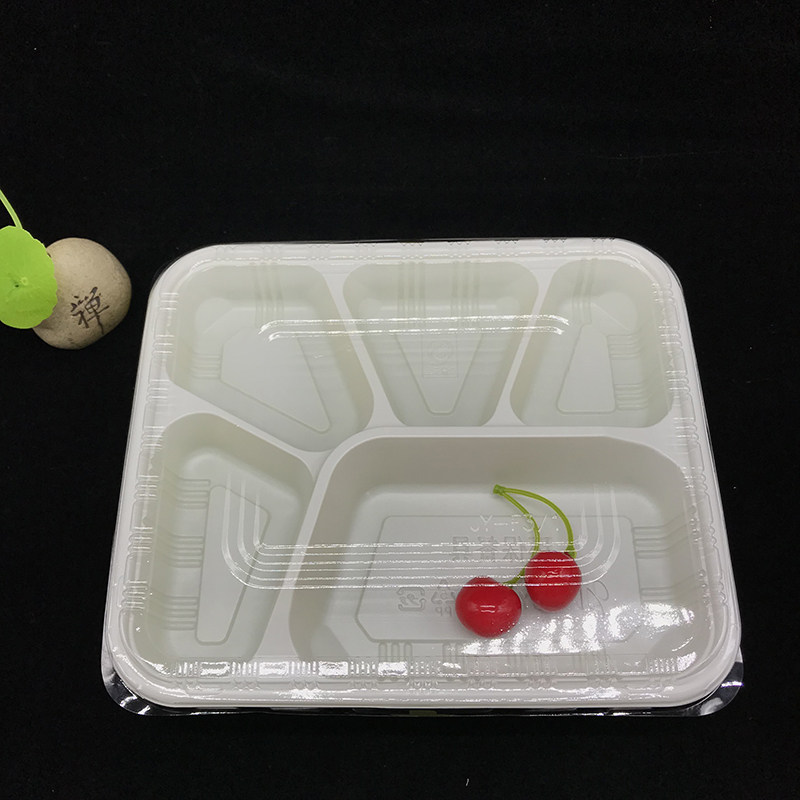 Buy With cover F1 disposable lunch box fast food threebox box