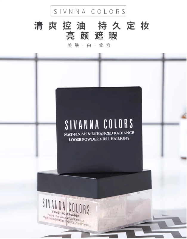 Thai Sivanna Svenna Sigong Powder Powder Honey Powder Makeup Powder Bốn màu Lasting Oil Control Freshing Dumb Pearl