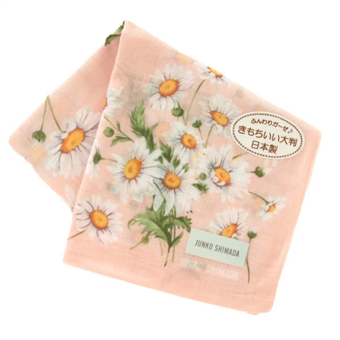 Japan JUNKO SHIMADA high-grade cotton printing daisy handkerchief handkerchief square towel towel sweat towel