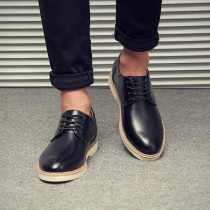 Leather shoes mens shoes autumn trend 2021 New Korean version of the British Joker shoes increase shoes mens leather shoes casual shoes