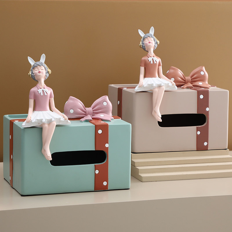 Courtesy box Paper towel box napkin paper box Multi-functional paper towel box horizontal suction and storage integrated household living room tea table sanitary paper box