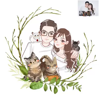 Macpen Q version Avatar custom Cartoon Cartoon portrait hand drawn Avatar petsketted portrait custom