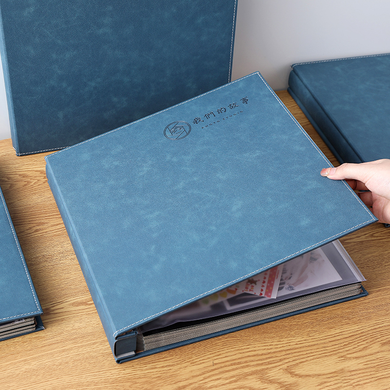 Photo Album, Large-Capacity Family Photo Collection, Laminated Commemorative Album, Photo DIY Album, Photo Album, Self-Adhesive Handmade