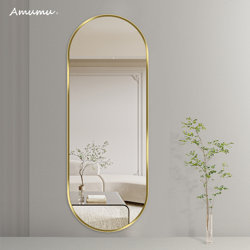 Mirror full body full body mirror with frame sticker wall mirror floor mirror home customizable high-definition explosion protection full body mirror wall-mounted
