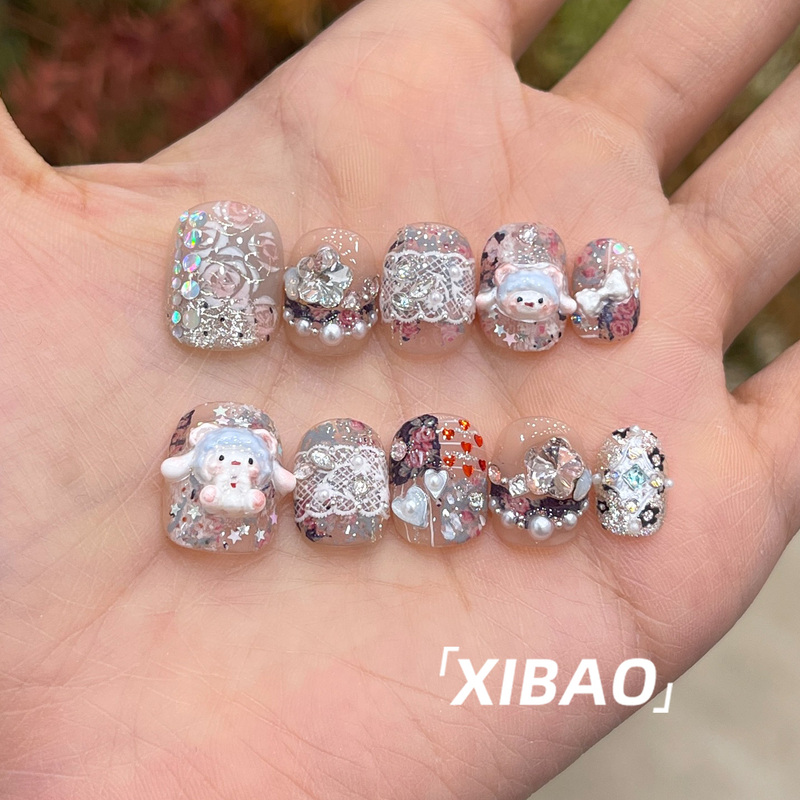 Cute Wearable Nails 2026 New High-End Year of the Sheep Wearable Nail Art Short Style Heavy Craft Whitening Handmade Nail Stickers Cute Wearable Nails 2026 New High-End Year of the Sheep Wearable Nail Art Short Style Heavy Craft Whitening Handmade Nail Stickers