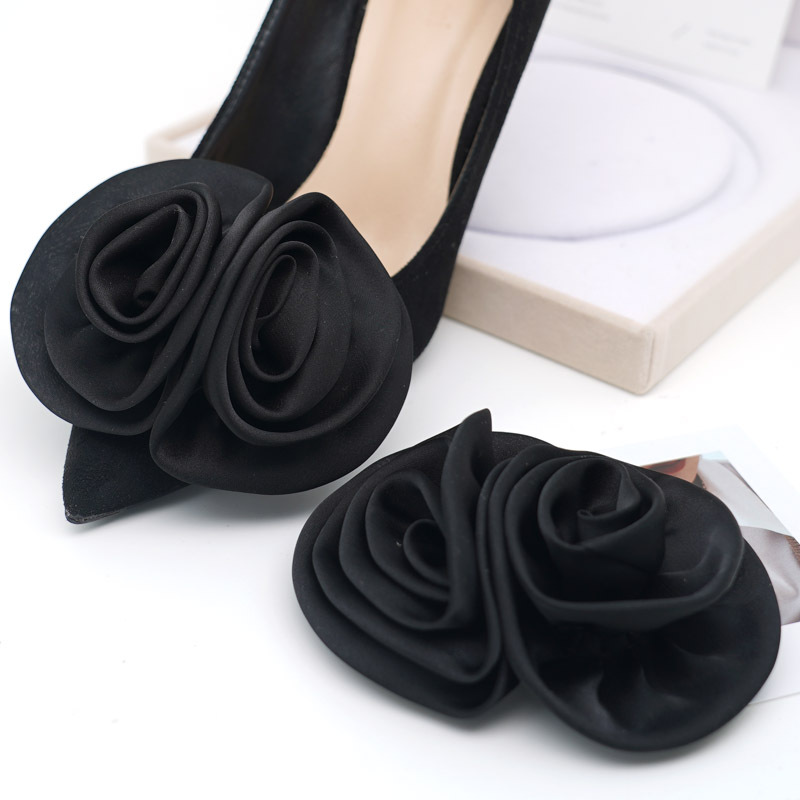 Multi-Layered Satin Large Flower Shoe Buckle, Shoe Flower to Cover up Ugly Shoe Surface, Replace Shoe Clip, Versatile, One Shoe, Two Ways to Wear, Detachable Decoration Multi-Layered Satin Large Flower Shoe Buckle, Shoe Flower to Cover up Ugly Shoe Surface, Replace Shoe Clip, Versatile, One Shoe, Two Ways to Wear, Detachable Decoration