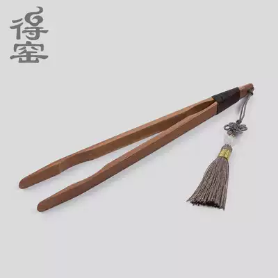 Kiln tassel bamboo tea clip kung fu tea set accessories tea tweezers tea ceremony zero with tea cup clip