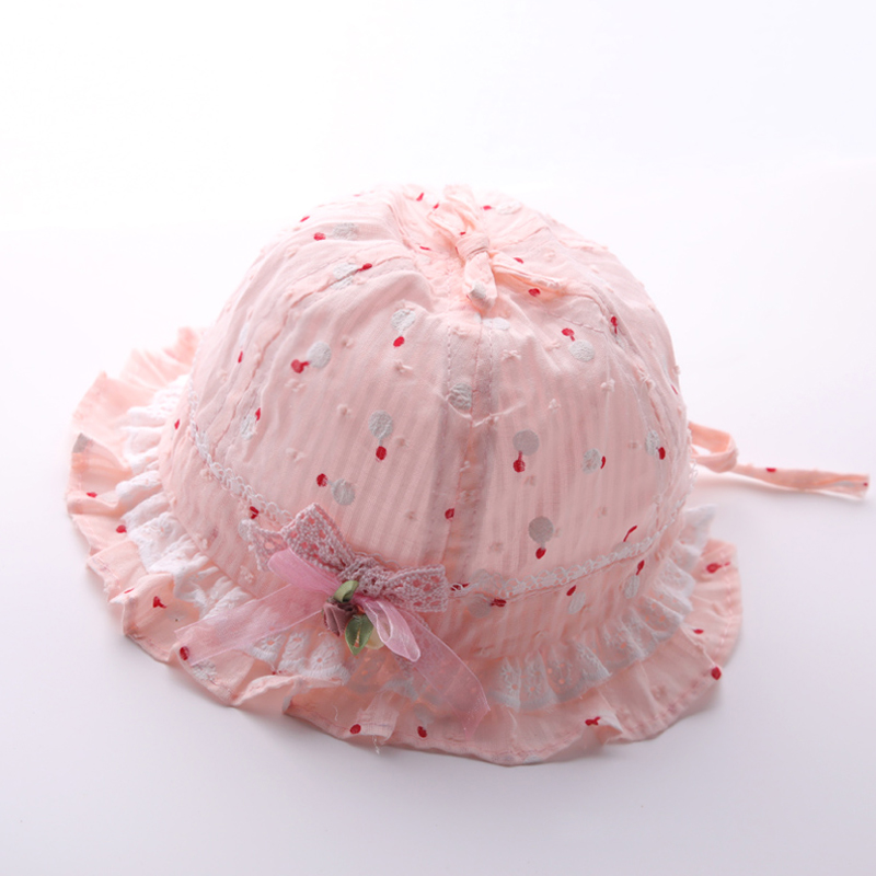 Baby hat spring Summer thin woman baby baby newborn sunscreen sunscreen baby with adjustable fisherman hat