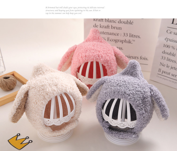 宝宝冬季帽子毛绒帽婴儿护耳帽护脸可爱超萌男女童一岁套头帽冬天详情2