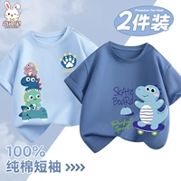 Хлопковый комплект, джинсовый динозавр, мультяшный скейтборд