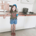 Quần áo trẻ em nữ phù hợp với mùa hè 2019 Thời trang mới Hàn Quốc Trẻ em mùa hè nước ngoài thời trang ba mảnh - Phù hợp với trẻ em đồ bơi trẻ em nữ Phù hợp với trẻ em