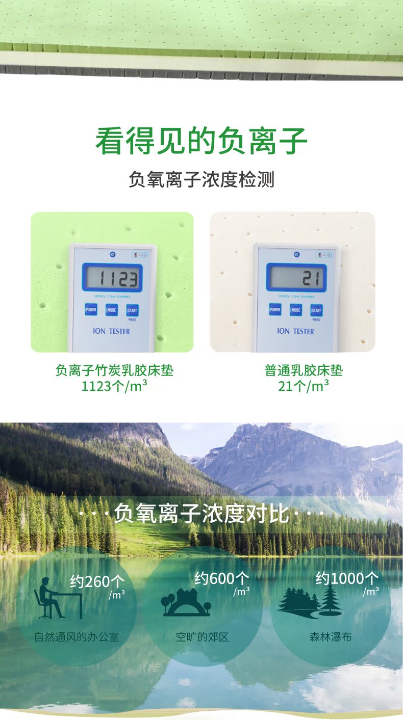 Nệm cao su Ai Kemai Thái nguyên chất 1,8m Giường 1,5 mét gấp đôi nhập khẩu cao su tự nhiên Mat nệm kim đan 1m6