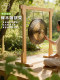 Natural Space Solid Wood Gong Stand Yoga Meditation Healing Copper Gong Opening Gong Wooden Stand Copper Gong Bracket Hanging