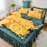 Шелковый комплект, покрывало, простыня, шелковистый пододеяльник для школьников, 4 предмета, скандинавский стиль, европейский стиль, 3 предмета