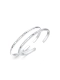 Vòng tay đôi 999 sterling bạc một đôi nam nữ thiết kế vàng hồng thiết kế bạn gái mở vòng tay khí chất thời trang dw - Vòng đeo tay Cuff