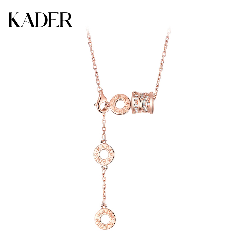 KADER & Small Brute Waist Series 999 Sterling Silver Necklace Women's Collarbone Chain Ins Wind Temperament Birthday Gift Niche Light Luxury