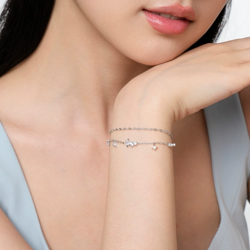 Katiro Star Story Hand 925 Silver Hand Женские легкие роскошные ювелирные изделия Нишевый подарок на день рождения лучшего друга