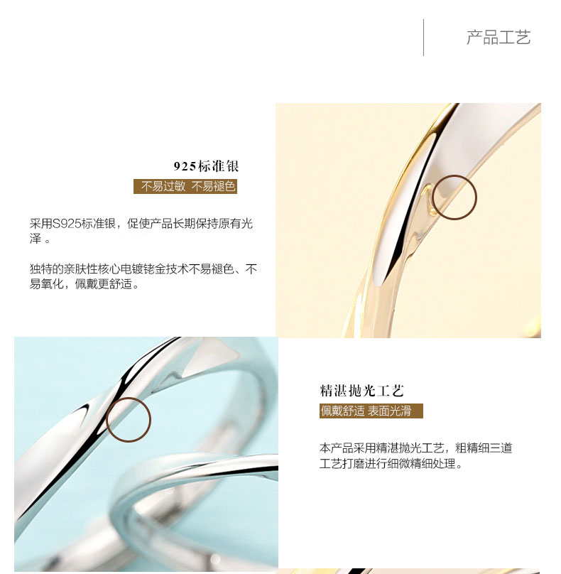 Cặp nhẫn Katy Mobius nhẫn một cặp nhẫn nữ bằng bạc sterling ngón tay chỉ số màu đỏ khảm Swarovski zirconium - Nhẫn nhẫn vàng tây nam