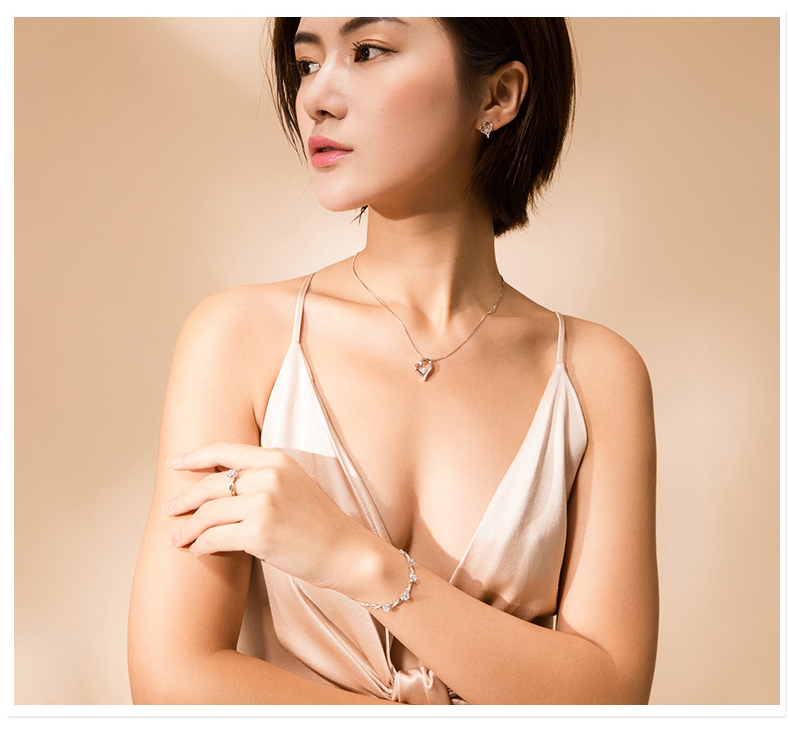 Cartillo Sansei III vòng đeo tay nữ sterling bạc đơn giản nữ sinh viên đồ trang sức Sen Sở bạn gái đặt Swarovski