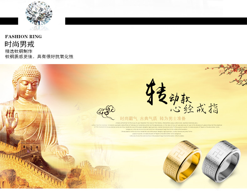 Bague homme en Acier au titane - Ref 3087780 Image 8