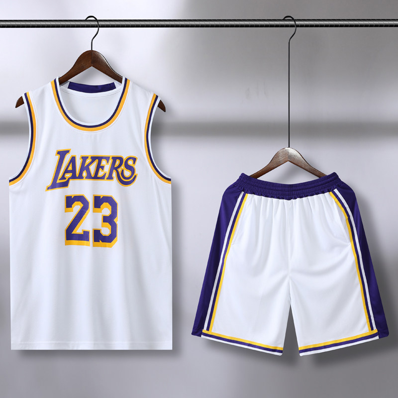 Basketball suit suit men's custom James jersey 23 Durant letter Gothic jersey customized