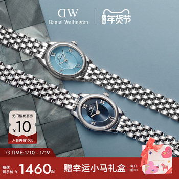 [New Year's Gift] Dw New Oval Watch Ophelia Wristwatch Light Luxury Niche Women's Watch Exquisite Chain Watch