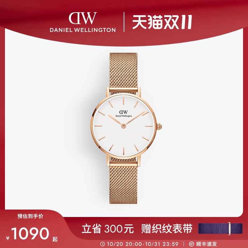 [Double 11] Dw Watch Petite Series Gold-Plated Women's Quartz Watch, Light Luxury Niche Style, Gift for Girlfriend