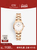 [New Year's Gift] Dw Watch for Women Iconic Series Fashionable Small Stainless Steel Dial Quartz Watch Rose Gold Color