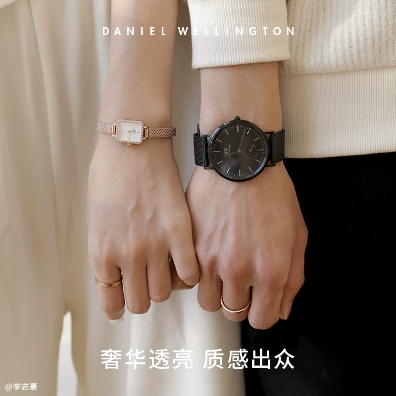 Золотое кольцо Daniel Wellington, розовое золото, подарок на день рождения, стиль легкой роскоши, стиль высокого качества