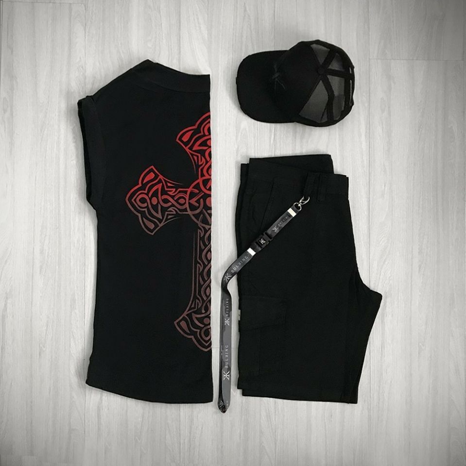 Cơ bắp mới anh trai thể dục t-shirt chạy vest thể thao ngoài trời khô nhanh nam cổ tròn không tay vest mùa hè áo thể thao có cổ