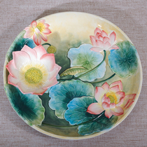 Fang ya good luck Lianlian ceramic double-layer fruit plate sauce plate sauces Plate steak plate dishes home gifts home accessories